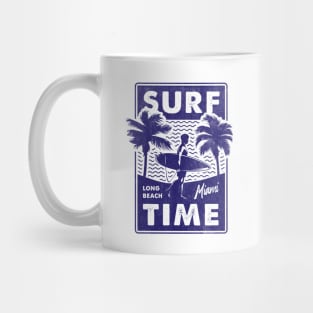 Surf Time Long Beach Miami Mug